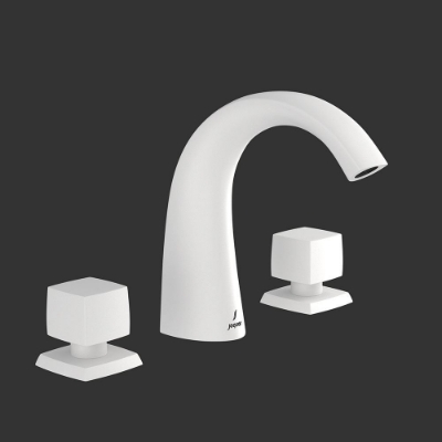 Picture of 3 hole Basin Mixer - White Matt