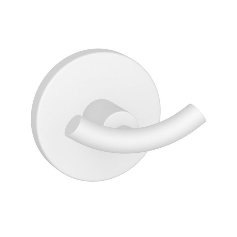 Picture of Double Robe Hook - White Matt