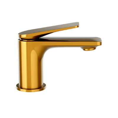 Picture of Single Lever Basin Mixer - Gold Bright PVD