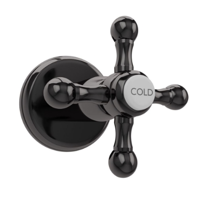 Picture of In-wall Stop Valve Cold Only - Black Chrome