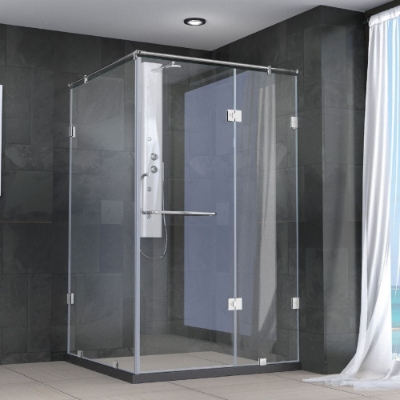 Picture of Frameless Corner enclosure - (Size : 2400-2800)