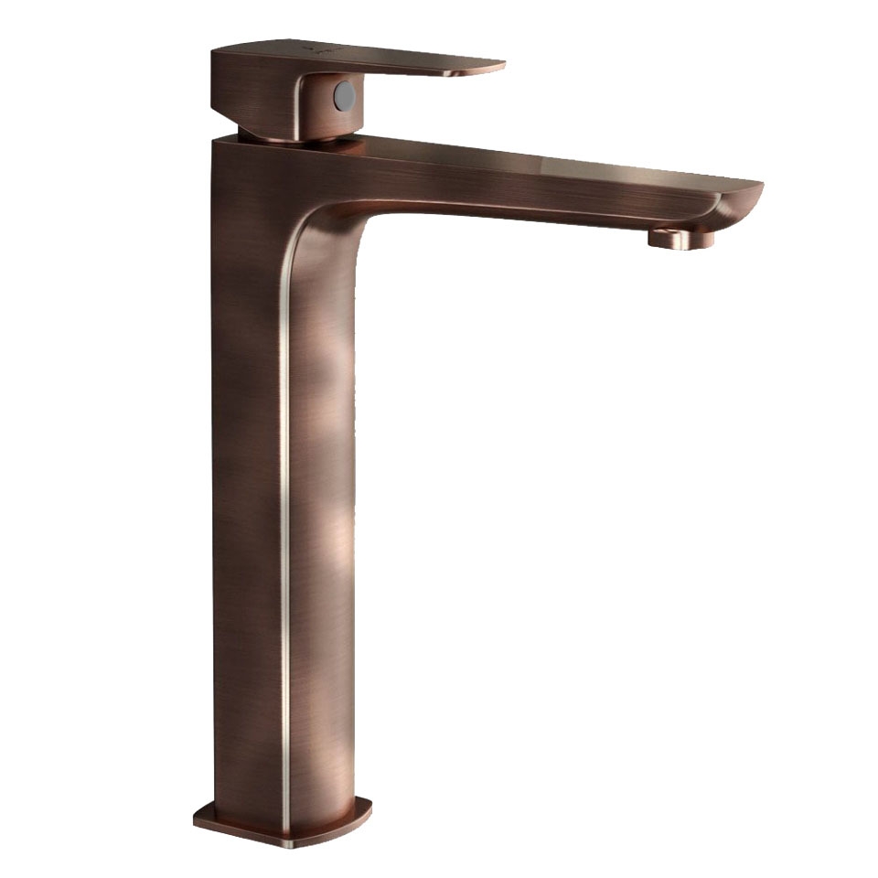 Picture of Single Lever High Neck Basin Mixer - Antique Copper