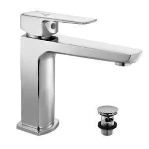 Picture of Single Lever Basin Mixer with click clack waste - Chrome