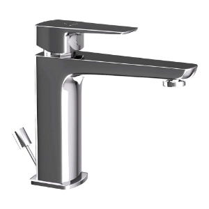 Picture of Single Lever Basin Mixer with Popup Waste - Black Chrome