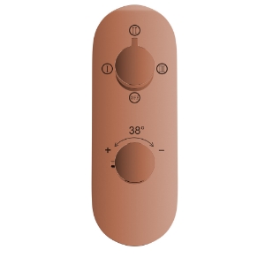 Picture of Термостатический смеситель для душа Aquamax на 3 потребителя - Золото полированное