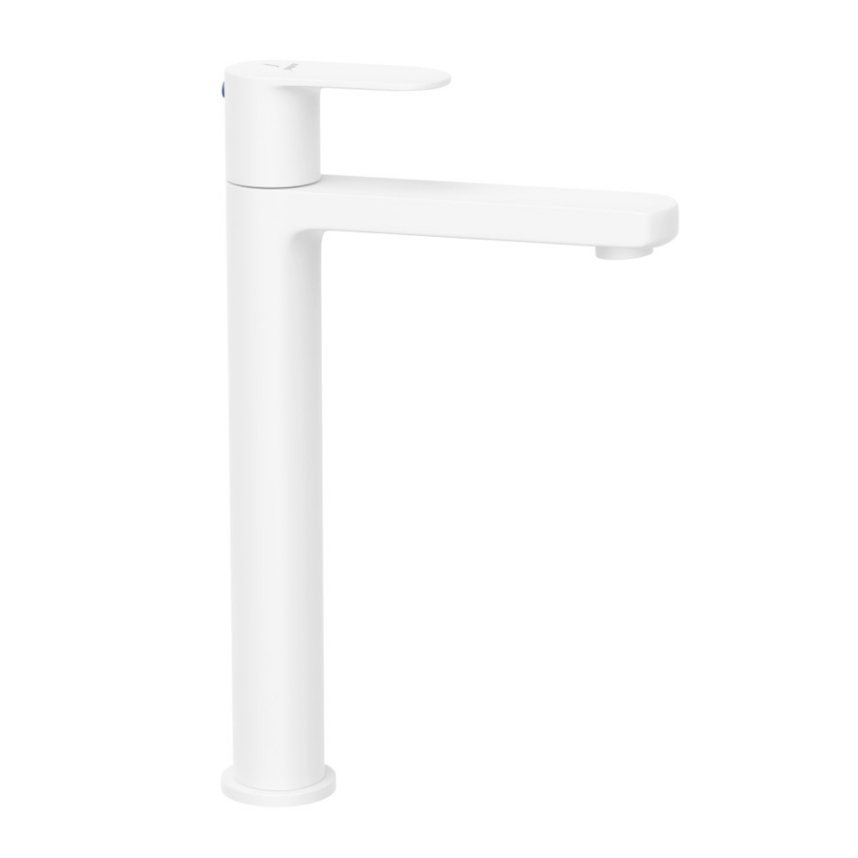 Picture of High Neck Basin Tap - White matt