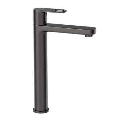 Picture of High Neck Basin Tap - Black Chrome