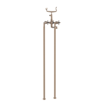 Picture of Bath & Shower Mixer with Telephone Shower Crutch - Gold Dust