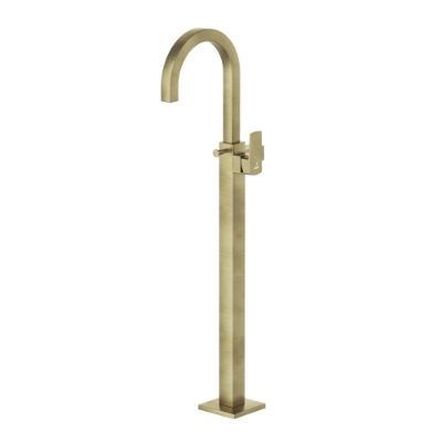 Picture of Kubix Prime Exposed Parts of Floor Mounted Single Lever Bath Mixer - Antique Bronze