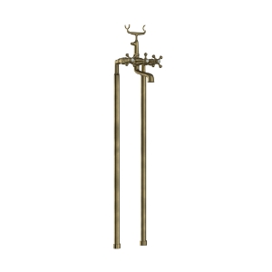 Picture of Bath & Shower Mixer with Telephone Shower Crutch - Antique Bronze