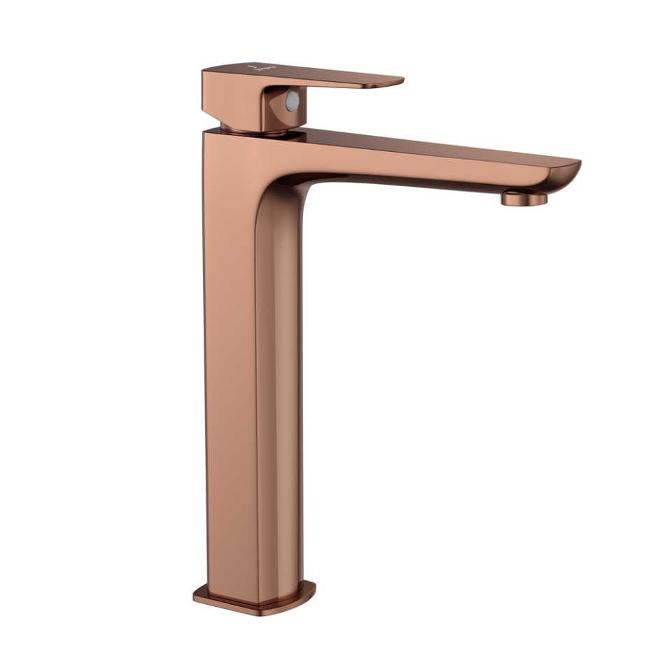 Picture of Single Lever High Neck Basin Mixer - Blush Gold PVD