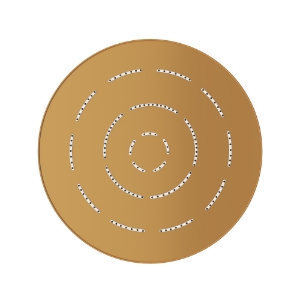 Picture of Single Function Round Shape Maze Overhead Shower - Gold Matt PVD