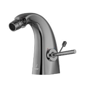 Picture of Joystick Bidet Mixer with Popup Waste - Black Chrome