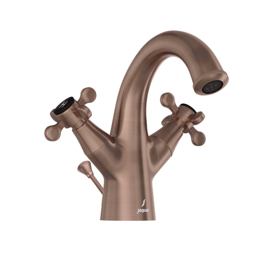 Picture of Monoblock Basin Mixer with popup waste - Antique Copper