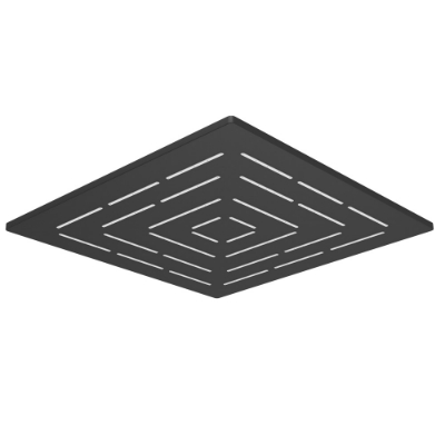 Picture of Square Shape Maze Overhead Shower - Black Matt