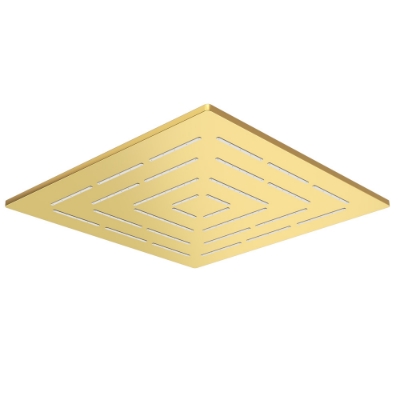 Picture of Square Shape Maze Overhead Shower - Gold Bright PVD