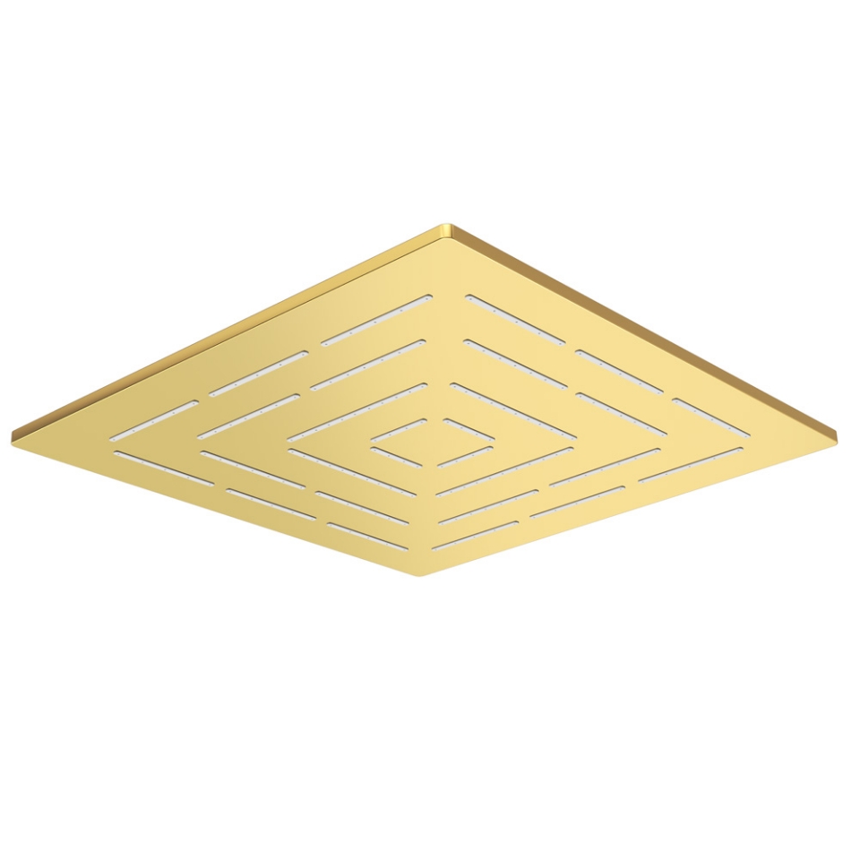 Picture of Square Shape Maze Overhead Shower - Gold Bright PVD