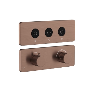 Picture of Exposed Part Kit of CLOUD Touch Shower System with 3 outlets - Antique Copper