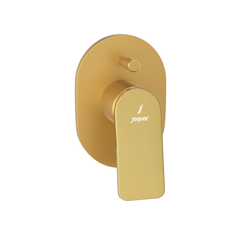 Picture of Exposed Part Kit of Single Lever Hi Flow In-wall Diverter - Lever: Gold Bright PVD | Body: Gold Matt PVD