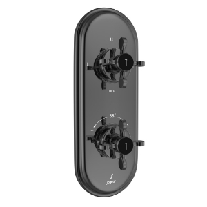 Picture of Термостатический смеситель для душа Aquamax на 3 потребителя - Черный хром