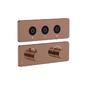 Picture of Exposed Part Kit of CLOUD Touch Shower System with 3 outlets - Blush Gold PVD