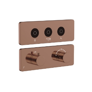 Picture of Exposed Part Kit of CLOUD Touch Shower System with 3 outlets - Blush Gold PVD