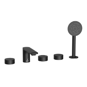 Picture of Смеситель для ванны и душа на 5 отверстий - Черный матовый