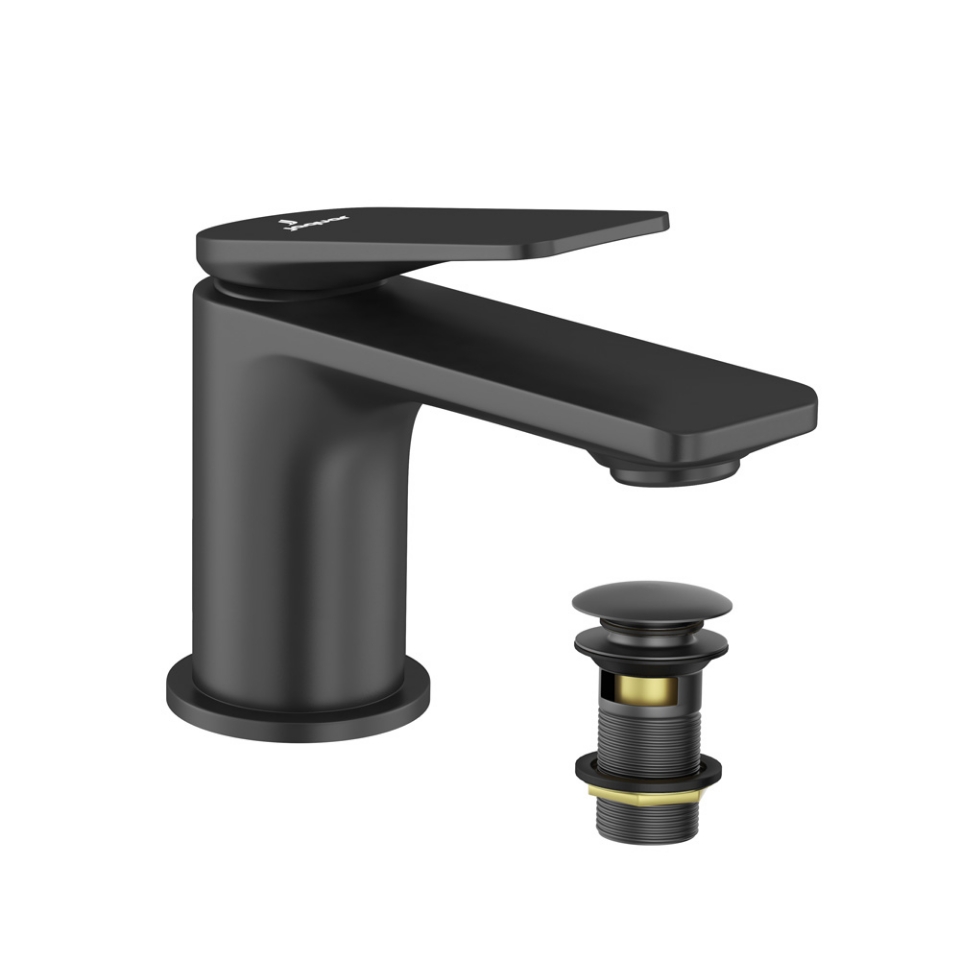 Picture of Single Lever Basin Mixer - Black Matt