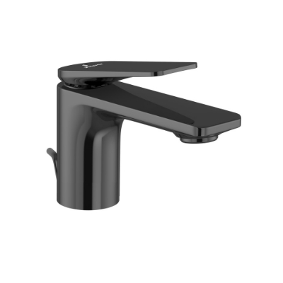 Picture of Single Lever Basin Mixer with Popup Waste - Black Chrome