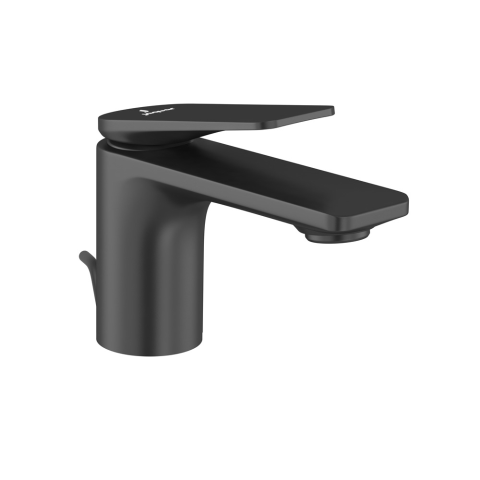 Picture of Single Lever Basin Mixer with Popup Waste - Black Matt