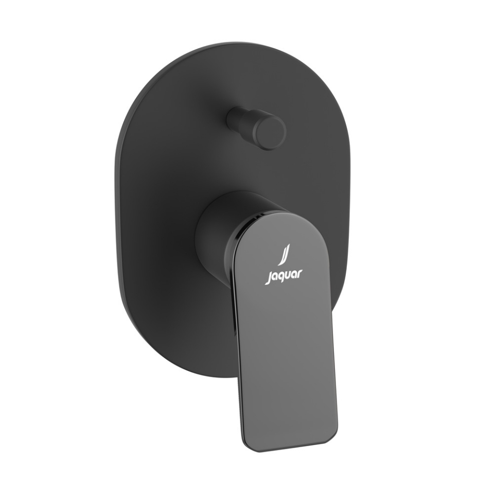 Picture of Single Lever In-wall Diverter - Lever: Black Chrome | Body: Black Matt