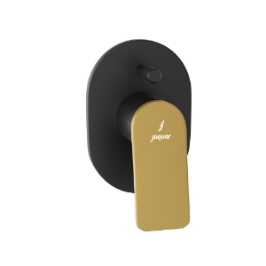 Picture of Внешняя часть однорычажного смесителя, увеличенная пропускная способность, скрытый монтаж - Рычаг: Золото матовое | Корпус: Черный матовый