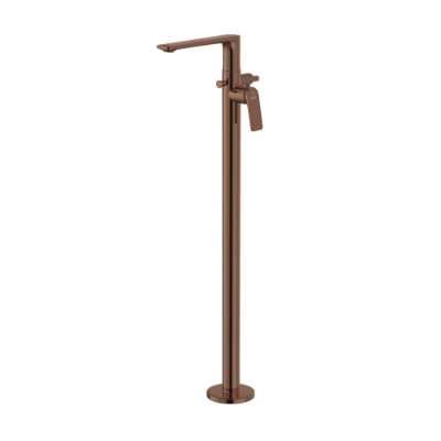 Picture of Exposed parts of floor mounted single lever bath mixer - Blush Gold PVD
