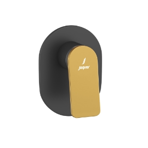 Picture of Внешняя часть однорычажного смесителя, скрытый монтаж - Рычаг: Золото матовое | Корпус: Черный матовый