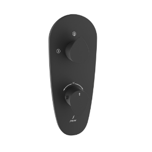 Picture of Aquamax Thermostatic Shower Mixer - Black Matt