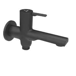 Picture of 2-Way Bib Tap  - Black Matt