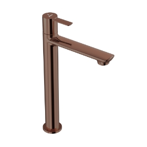 Picture of High Neck Basin Tap - Blush Gold Bright PVD