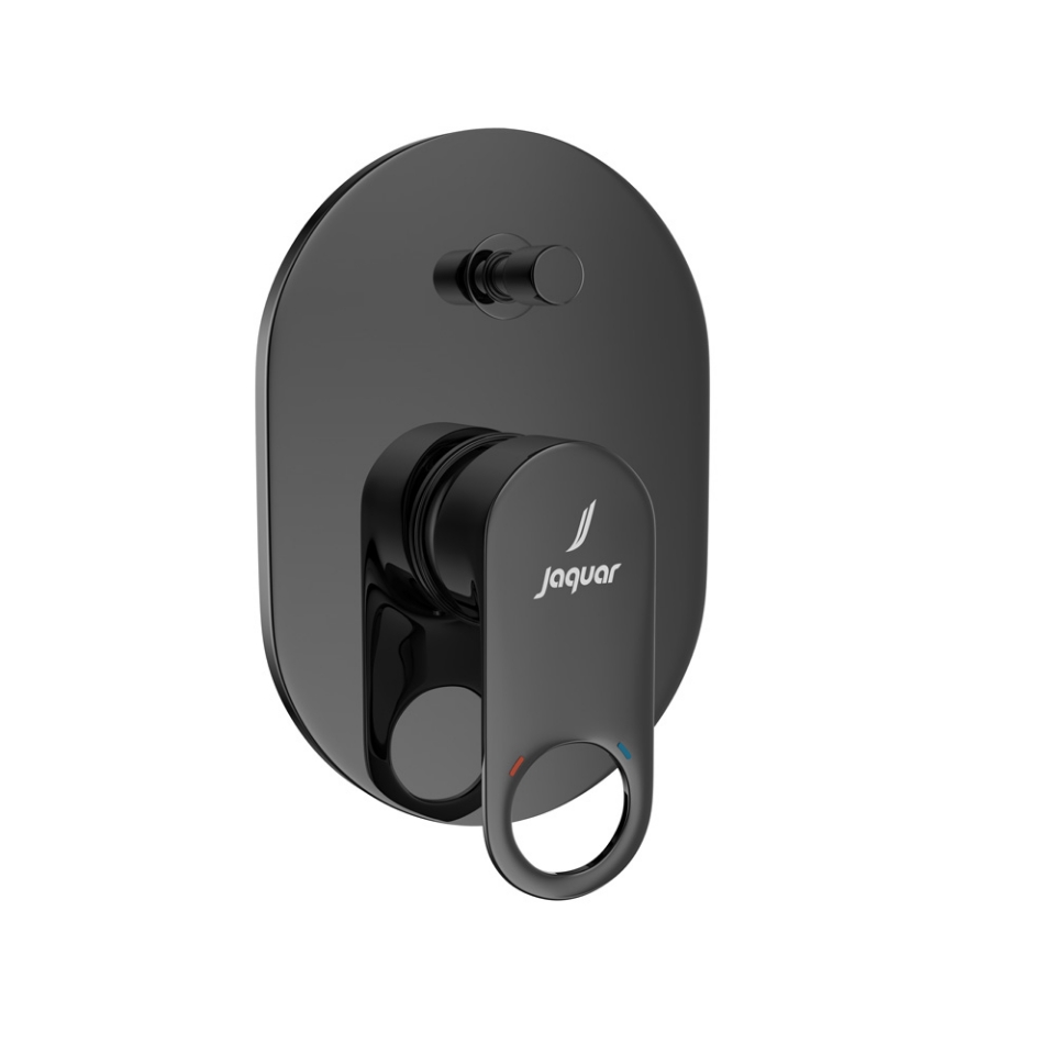 Picture of Внешняя часть однорычажного смесителя скрытого монтажа с увеличенной пропускной способностью - Черный хром