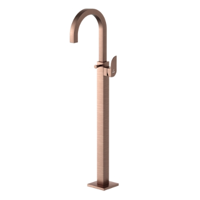 Picture of Внешние части напольного однорычажного смесителя для ванны - Античная медь