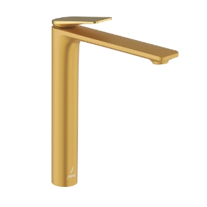 Picture of Extended Mono basin mixer - Lever: Gold Bright PVD | Body: Gold Matt PVD