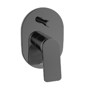 Picture of Single Lever In-wall Diverter - Black Chrome