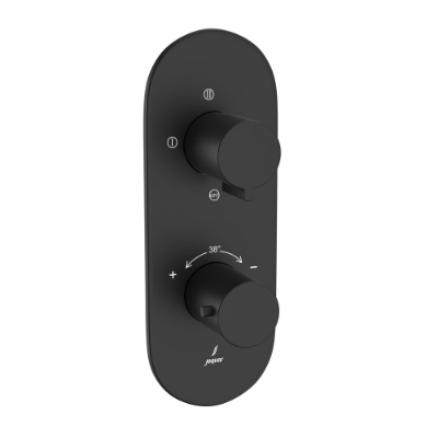 Picture of Термостатический смеситель для душа Aquamax на 3 потребителя - Черный матовый