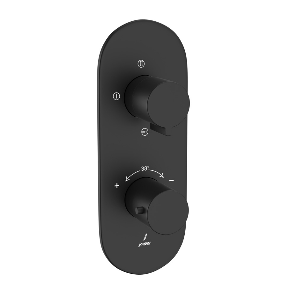 Picture of Термостатический смеситель для душа Aquamax на 3 потребителя - Черный матовый