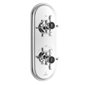 Picture of Aquamax exposed part kit of thermostatic shower mixer with 2-way diverter - Chrome