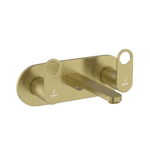 Picture of 3 Hole Basin Mixer Wall Mounted - Antique Bronze
