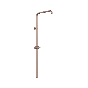 Picture of Exposed Shower Pipe with Hand Shower Holder, L-Type - Antique Copper