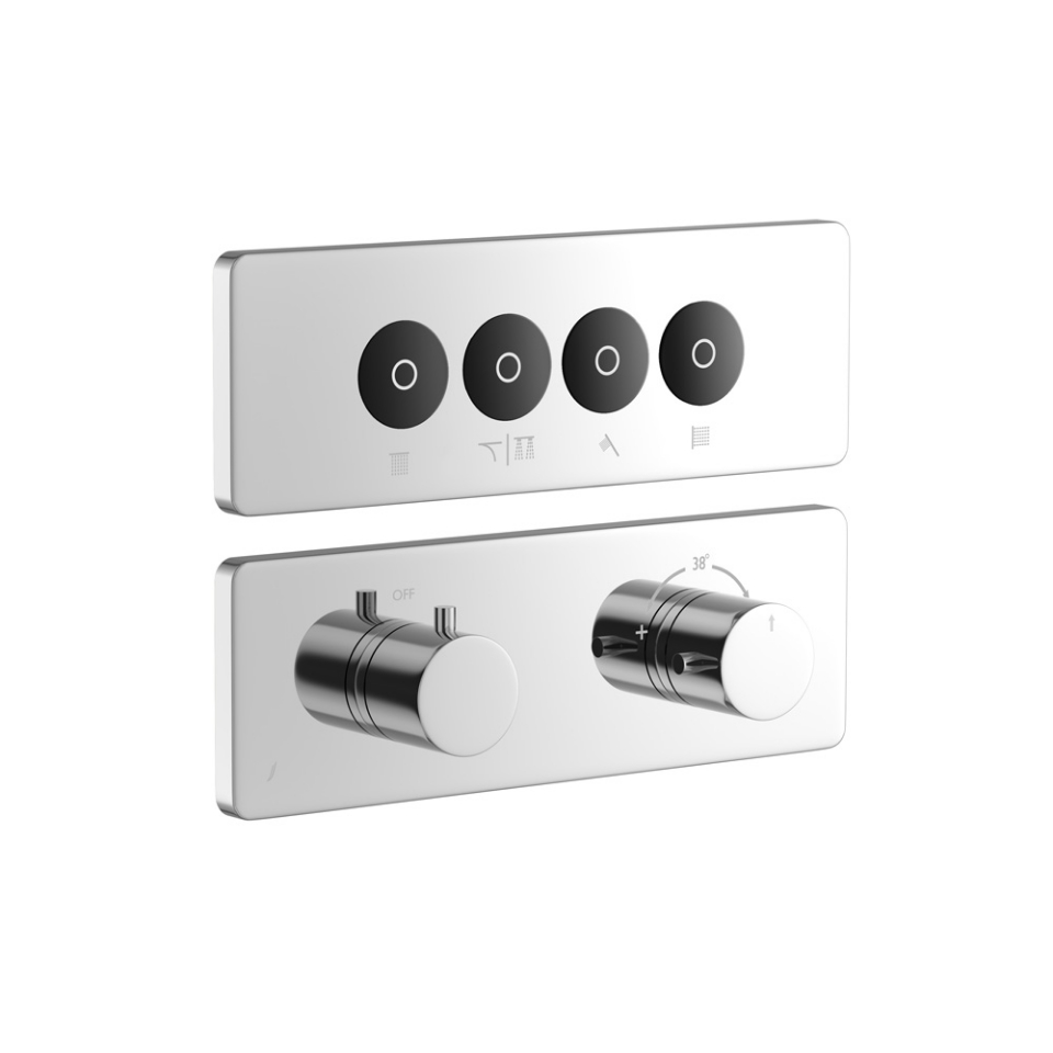 Picture of Exposed Part Kit of CLOUD Touch Shower System with 4 outlets - Chrome