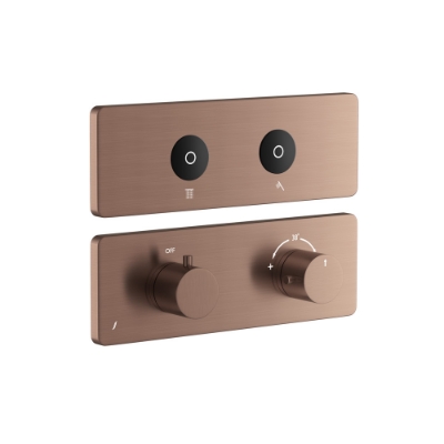 Picture of Exposed Part Kit of CLOUD Touch Shower System with 2 outlets - Antique Copper